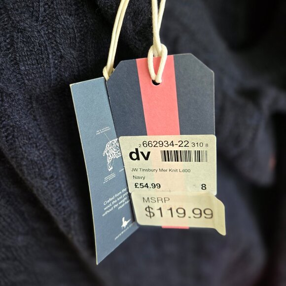 MWT - Navy Merino Wool Sweater - Picture 10 of 11